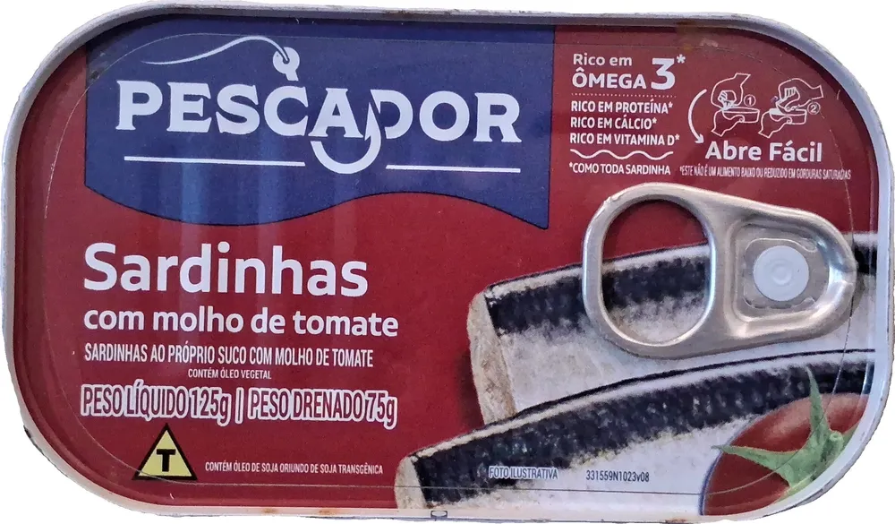 Sardinhas com molho de tomate