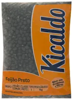 Feijão Preto Tipo 1 Kicaldo Pacote 1kg