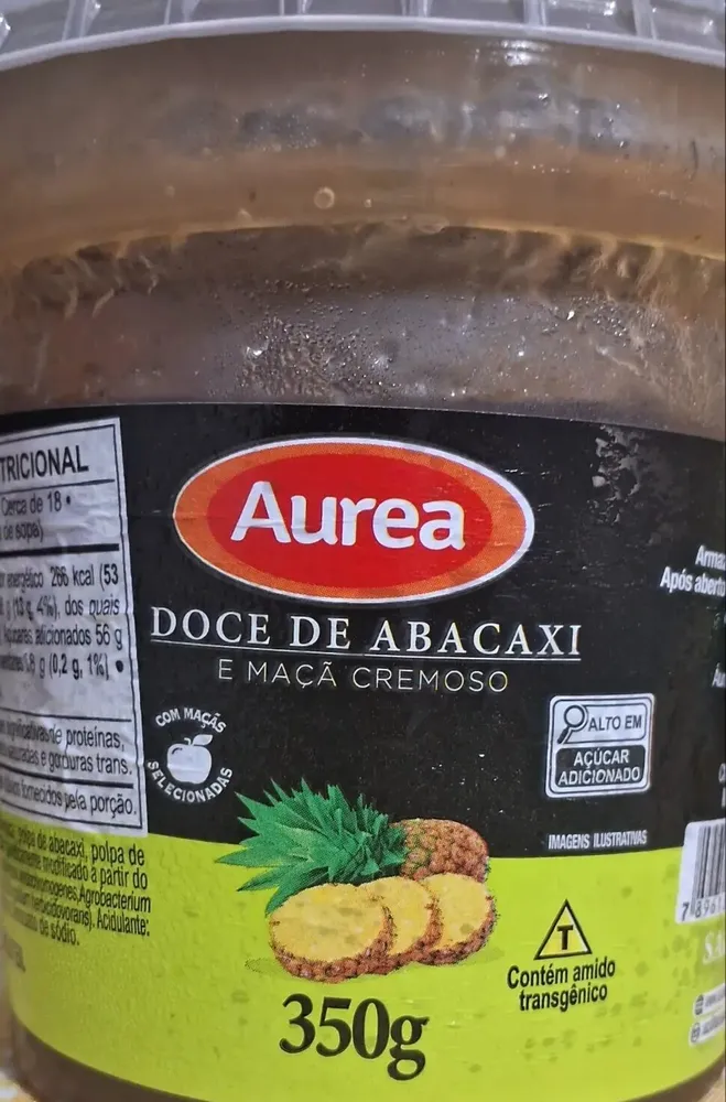 Doce de abacaxi e maçã cremoso