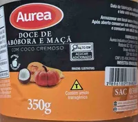 Doce de abóbora e maçã com coco cremoso