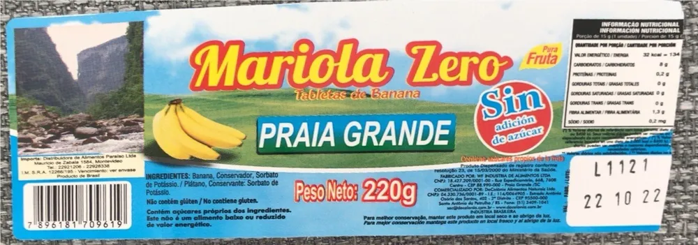 Tabletas de banana