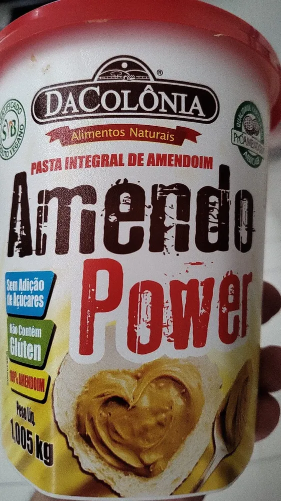 Pasta Integral De Amendoim Amendo Power