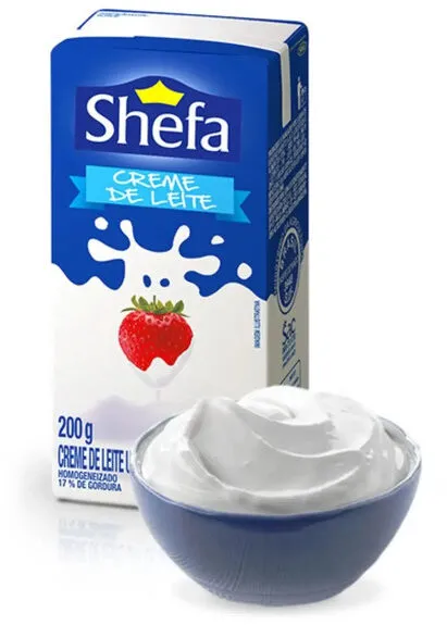 Creme De Leite Uht Homogeneizado Shefa Caixa 200g