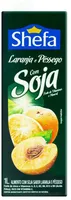 Bebida à Base De Soja Laranja E Pêssego Shefa Caixa 1l