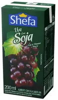 Bebida à Base De Soja Uva Shefa Caixa 200ml
