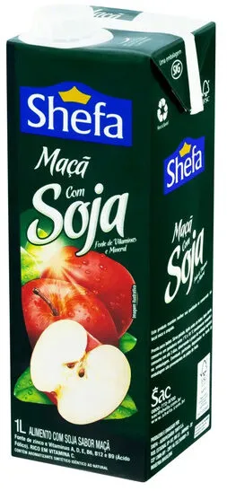 Bebida à Base De Soja Maçã Shefa Caixa 1l