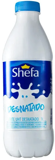 Leite Uht Desnatado Shefa Garrafa 1l