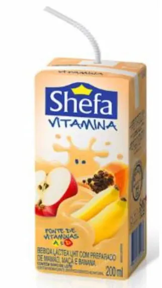 Bebida Láctea Uht Vitamina Shefa Caixa 200ml