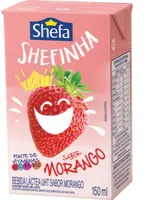 Bebida Láctea Uht Morango Shefa Shefinha Caixa 150ml