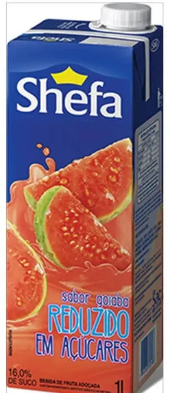 Bebida Adoçada Goiaba Shefa Caixa 1l