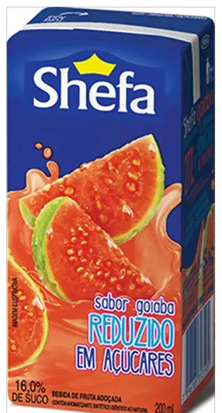 Bebida Adoçada Goiaba Shefa Caixa 200ml