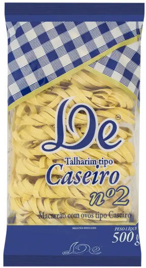Macarrão Com Ovos Caseiro Talharim 2 De Pacote 500g