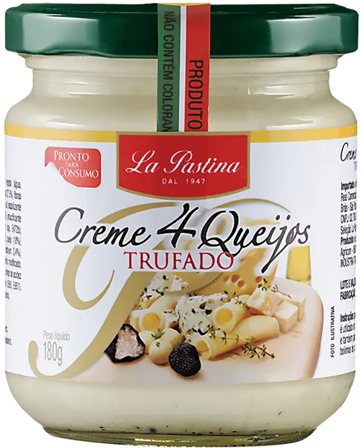 Antepasto Trufado Creme 4 Queijos La Pastina Vidro 180g
