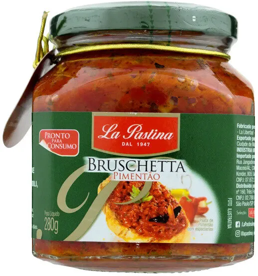 Antepasto Bruschetta Pimentão La Pastina Vidro 280g