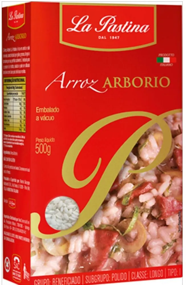 Arroz Arbório Tipo 1 La Pastina Caixa 500g