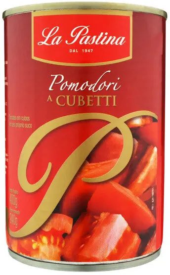 Tomate Pelado Cubos La Pastina Lata 400g