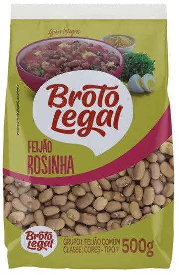 Feijão Rosinha Tipo 1 Broto Legal Pacote 500g