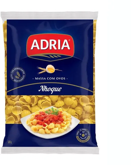 Macarrão De Sêmola Com Ovos Nhoque Adria Pacote 500g