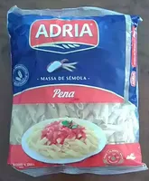 Massa de sêmola tipo pena