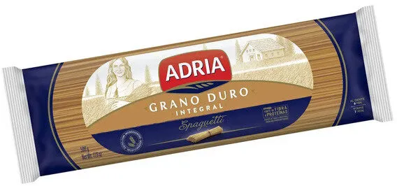 Macarrão De Sêmola Grano Duro Integral Espaguete Adria Pacote 500g