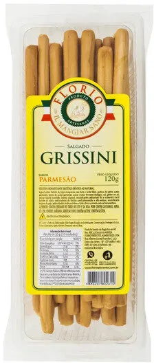 Grissini Parmesão Florio Pacote 120g