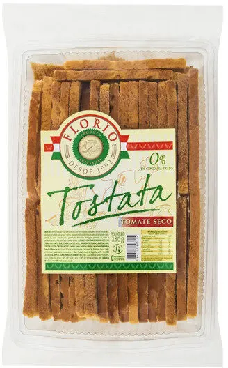 Tostata Tomate Seco Florio Pacote 180g