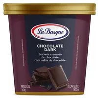 Sorvete Chocolate Dark La Basque Premium Ice Cream Pote 500ml