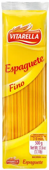 Macarrão De Sêmola Espaguete Fino Vitarella Pacote 500g