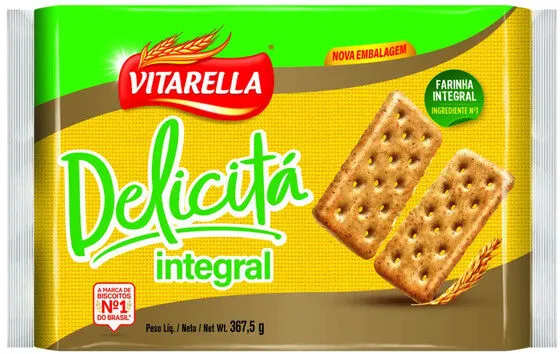 Biscoito Integral Vitarella Delicitá Pacote 367,5g