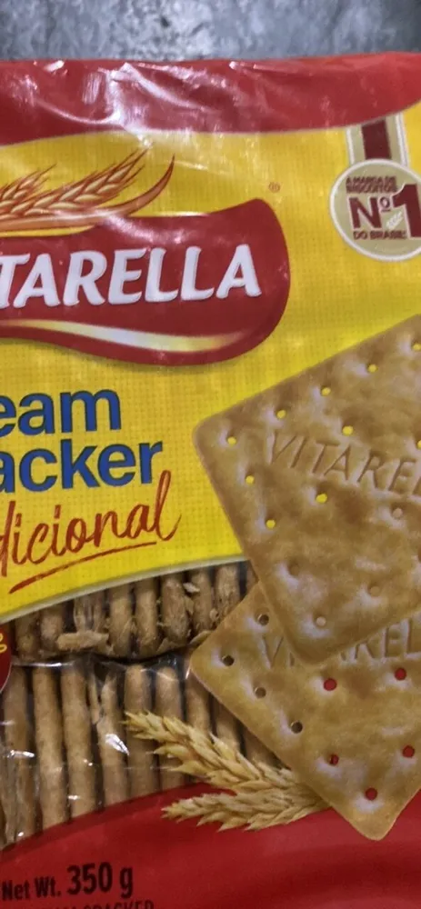 Biscoito Cream Cracker Amanteigado Tradicional Vitarella Pacote 350g