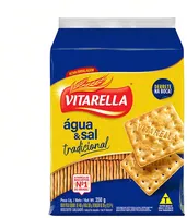 Biscoito água E Sal Tradicional Vitarella Pacote 350g