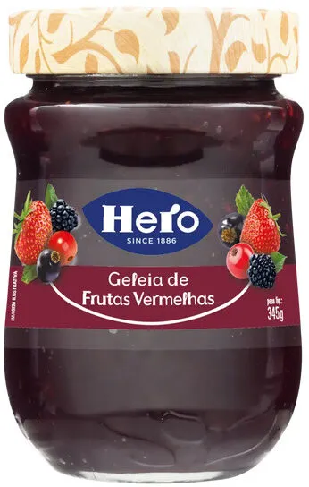 Geleia Frutas Vermelhas Hero Vidro 345g