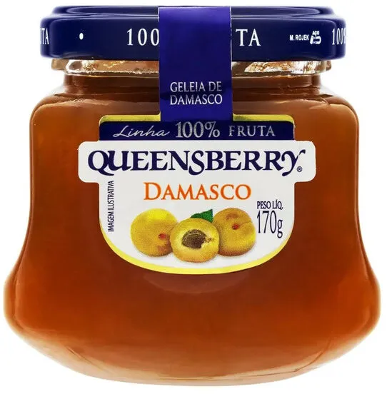 Geleia Damasco Queensberry 100 Fruta Vidro 170g