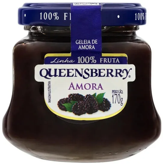 Geleia Amora Queensberry 100 Fruta Vidro 170g
