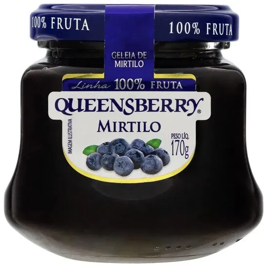 Geleia Mirtilo Queensberry 100 Fruta Vidro 170g
