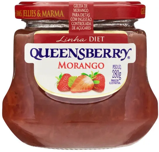 Geleia Morango Diet Queensberry Vidro 280g