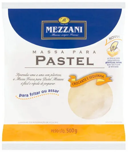 Massa Para Pastel Mezzani Pacote 500g