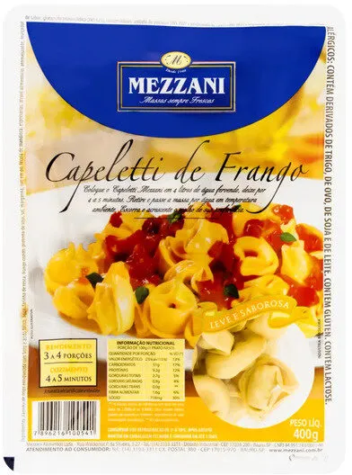 Capeletti Frango Mezzani Bandeja 400g