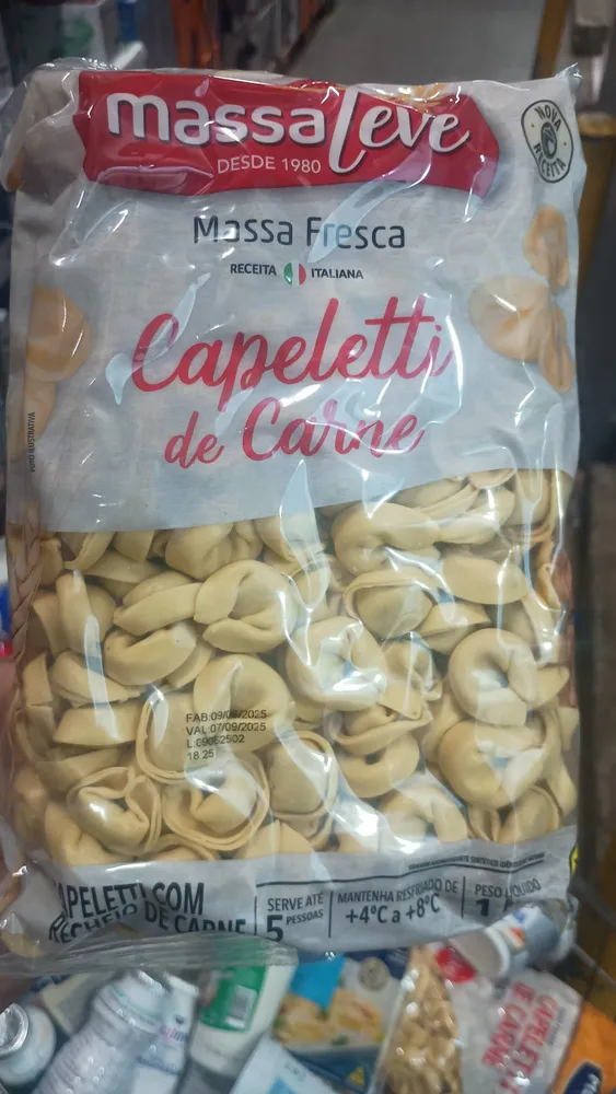 Capeletti de Carne Massa Leve