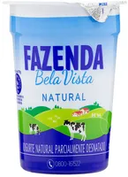 Iogurte Parcialmente Desnatado Natural Fazenda Bela Vista Copo 170g