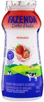 Iogurte Parcialmente Desnatado Morango Fazenda Bela Vista Frasco 180g