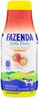 Iogurte Desnatado Morango Fazenda Bela Vista Garrafa 500g