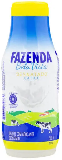 Iogurte Desnatado Fazenda Bela Vista Garrafa 500g