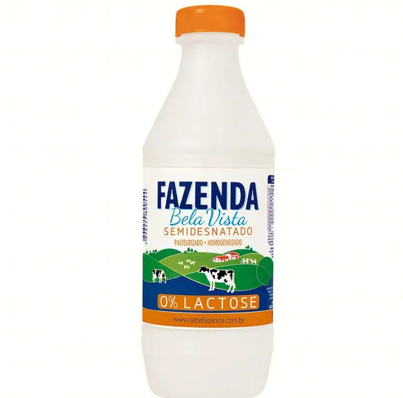 Leite Pasteurizado Homogeneizado Tipo A Semidesnatado Zero Lactose Fazenda Bela Vista Garrafa 1l