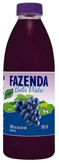 Suco Uva Fazenda Bela Vista Garrafa 900ml