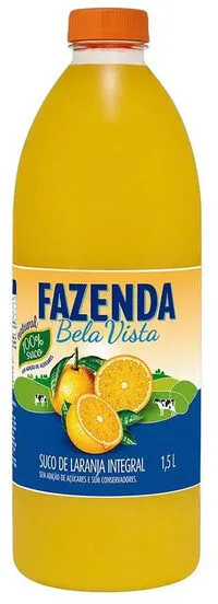 Suco Integral Laranja Fazenda Bela Vista Garrafa 1,5l