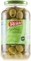 Azeitona Verde Em Conserva Sem Caroço Raiola Vidro 420g