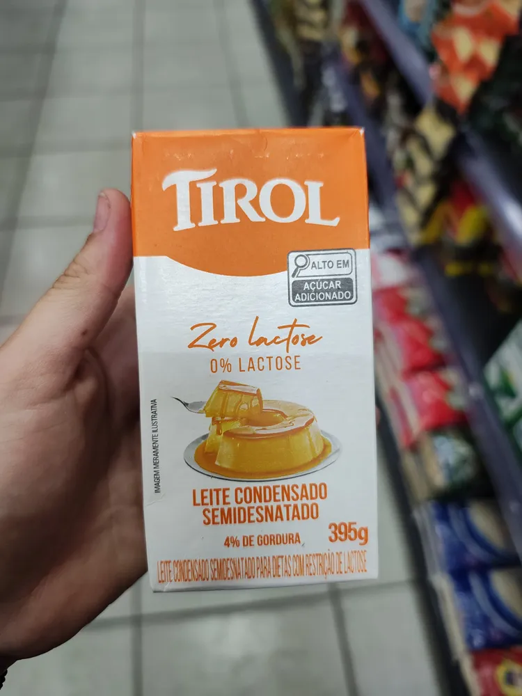 Leite condensado zero lactose Tirol