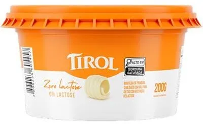 Manteiga Zero Lactose Tirol 200g