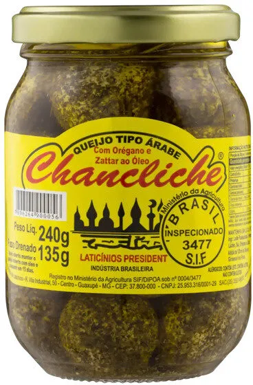 Queijo Labneh Com Orégano Ao óleo Chancliche President 135g